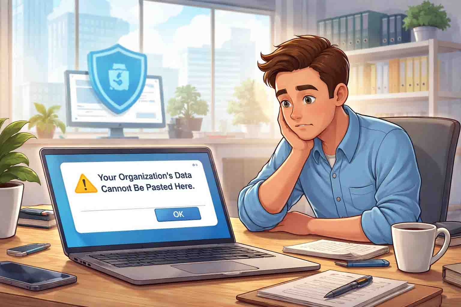 Your Organization’s Data Cannot Be Pasted Here