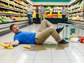 Slip and Fall in a Grocery Store Produce Aisle