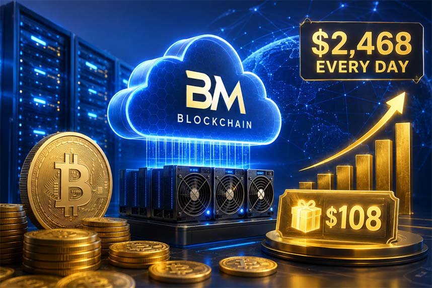BM Blockchain is offering cloud mining that could let some users earn up to $2,468 every day