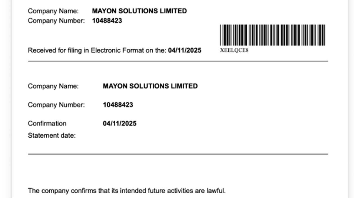 The Role of Mayon Solutions Ltd