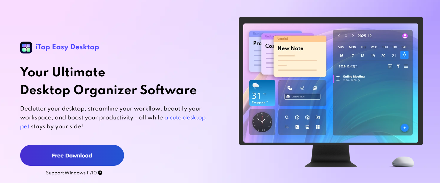 With iTop Easy Desktop, I breathe easier in a cleaner digital space